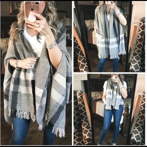 New With Tags Attached Madewell plaid scarf